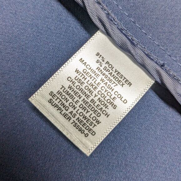 Project Runway Blazer Women Size Medium Navy Blue w/White Trim Jacket  M - Picture 8 of 8